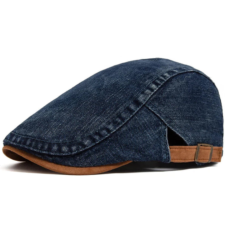Ravon | Men's Stylish Denim Flat Cap Hat-Metro Lane Plaza