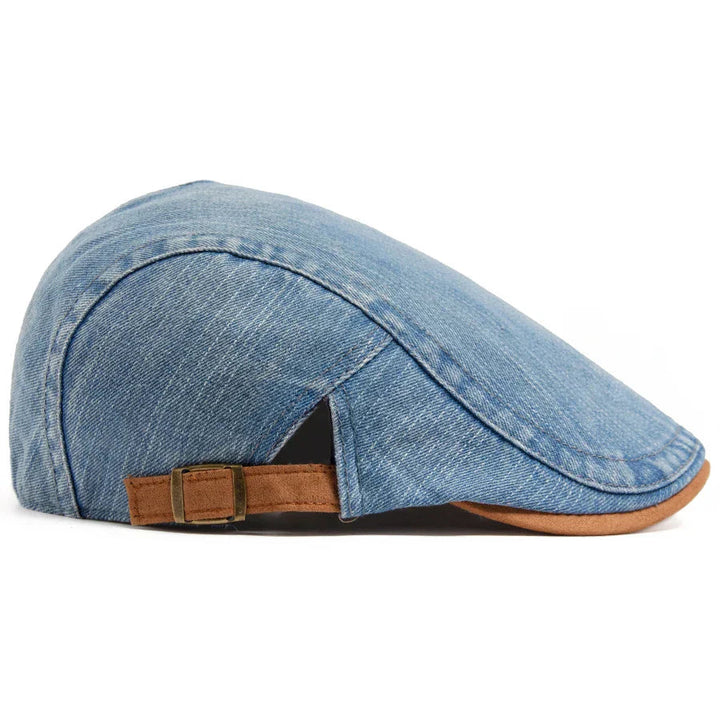 Ravon | Men's Stylish Denim Flat Cap Hat-Metro Lane Plaza