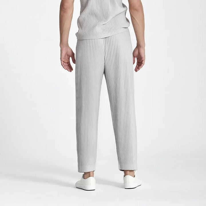 Hugo | Men's Loose Fit Summer Casual Trousers-Metro Lane Plaza