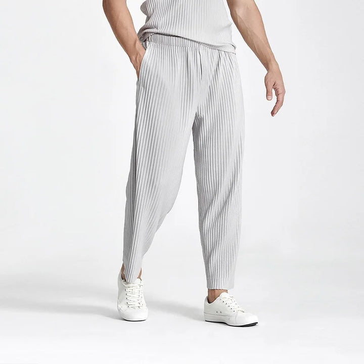 Hugo | Men's Loose Fit Summer Casual Trousers-Metro Lane Plaza