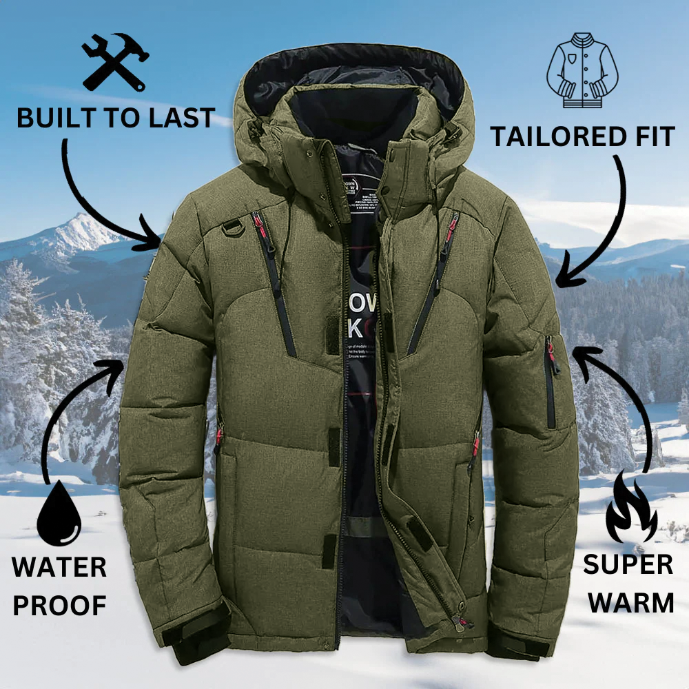 Gefütterte Steppjacke für Herren