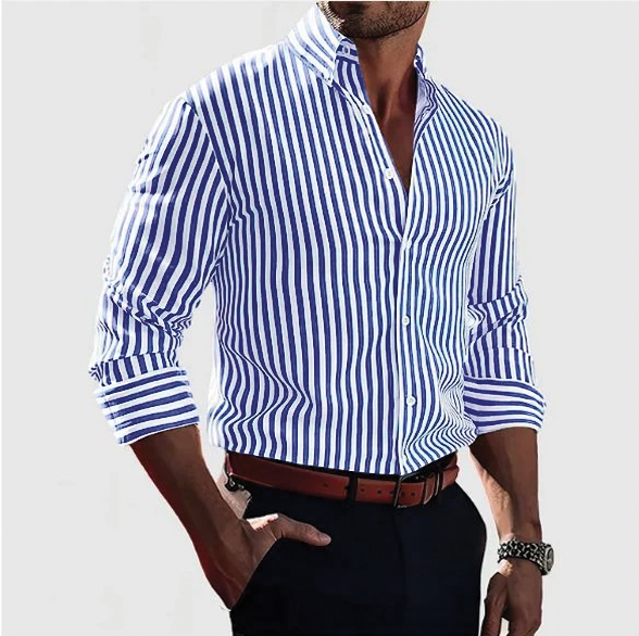Hudson | Men's Casual Button-Up Shirt-Metro Lane Plaza