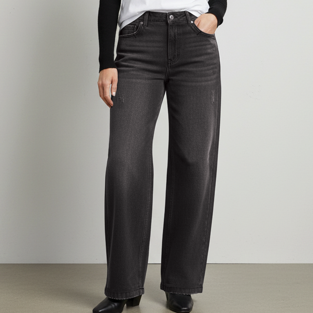 Amelia | Women's Wide Leg Denim Jeans-Metro Lane Plaza