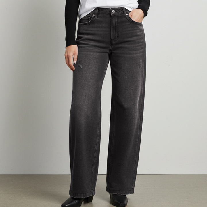 Amelia | Women's Wide Leg Denim Jeans-Metro Lane Plaza