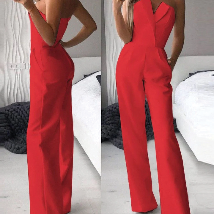 Elena | Women's Elegant Sleeveless Jumpsuit-Metro Lane Plaza