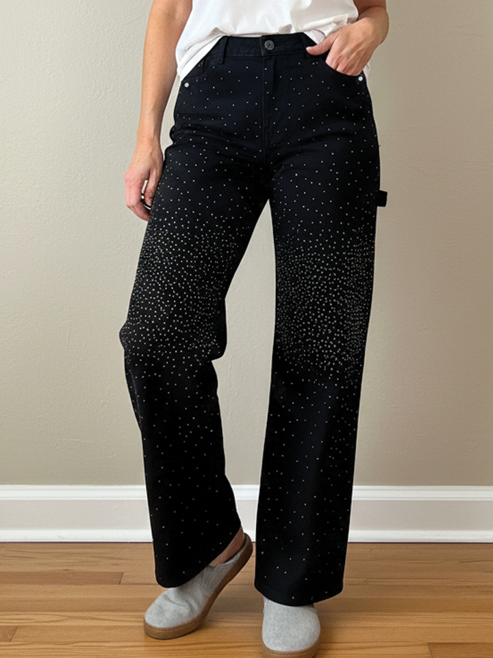 Naomi | Women's Wide-Leg Denim Jeans-Metro Lane Plaza