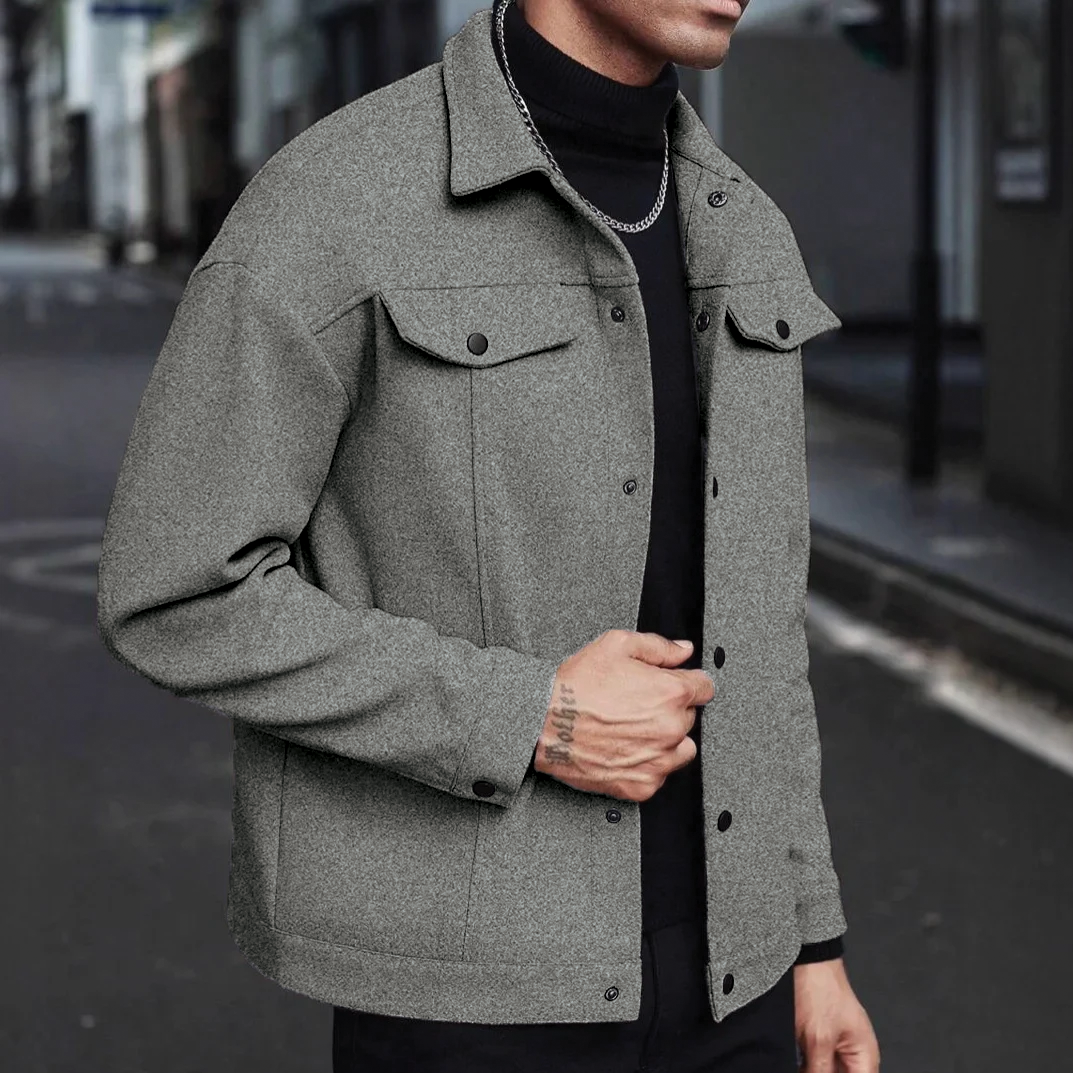 Jacke aus Wollmischung für Herren