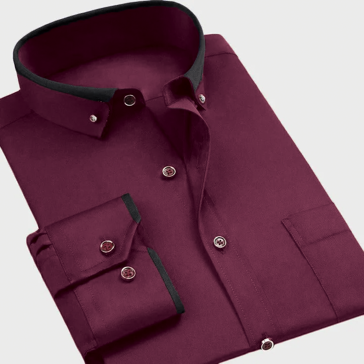 Aiden | Men's Stretch Fit Casual Shirt-Metro Lane Plaza