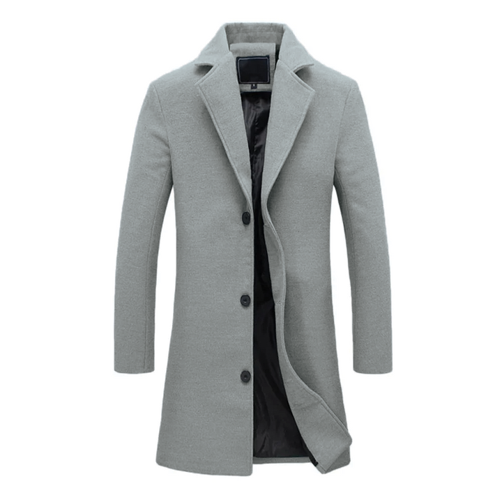 Abrigo de mezcla de lana para hombre