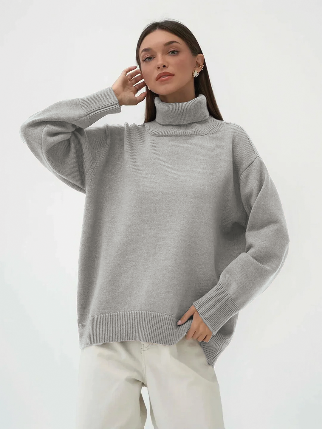 Damen-Rollkragenpullover