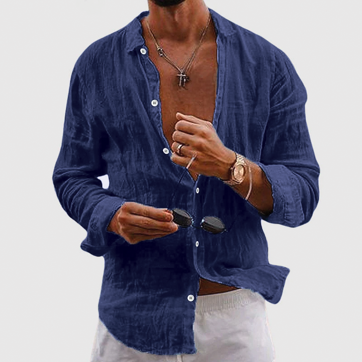 Kayden | Men's Lightweight Resort Shirt-Metro Lane Plaza