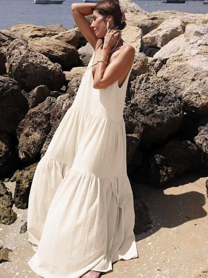 Evelyn | Women's Sleeveless Maxi Sundress-Metro Lane Plaza