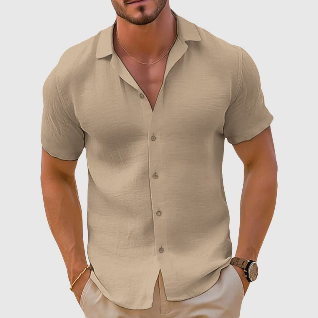 Parker | Men's Casual Button-Up Shirt-Metro Lane Plaza