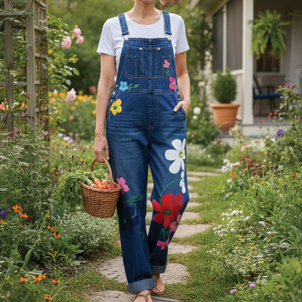 Tracy | Women's Sleeveless Denim Overalls-Metro Lane Plaza