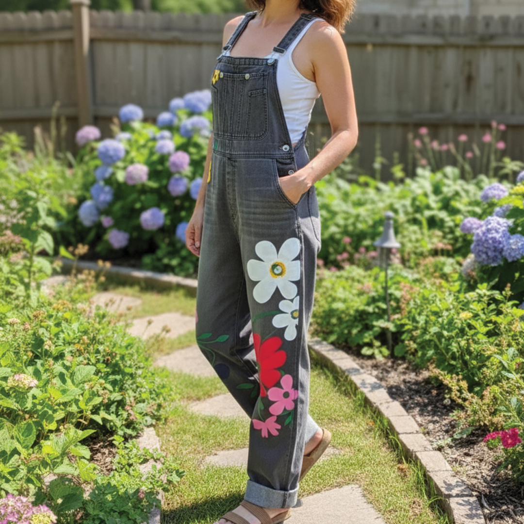 Tracy | Women's Sleeveless Denim Overalls-Metro Lane Plaza