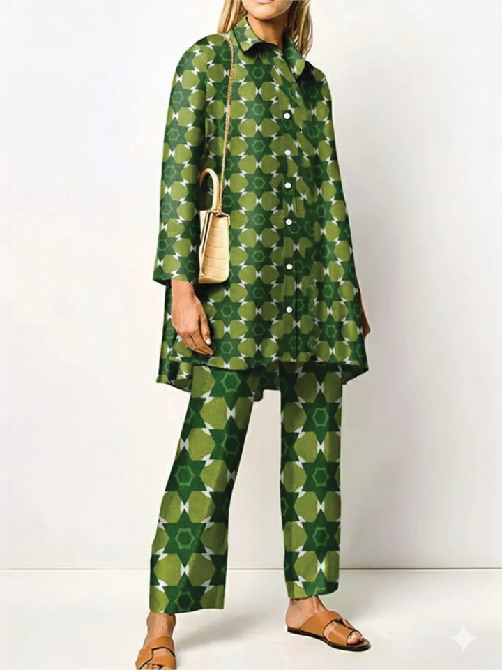 Michelle | Women's Two-Piece Outfit Set-Metro Lane Plaza