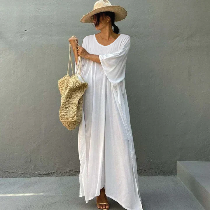 Wendy | Women's Kaftan Dress - Lightweight, Bohemian Style-Metro Lane Plaza