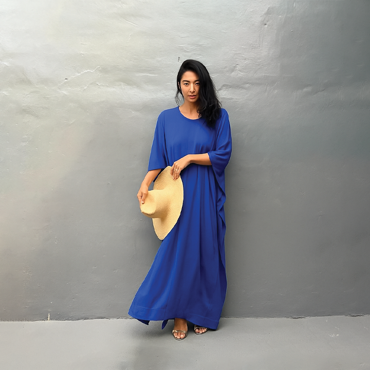 Wendy | Women's Kaftan Dress - Lightweight, Bohemian Style-Metro Lane Plaza