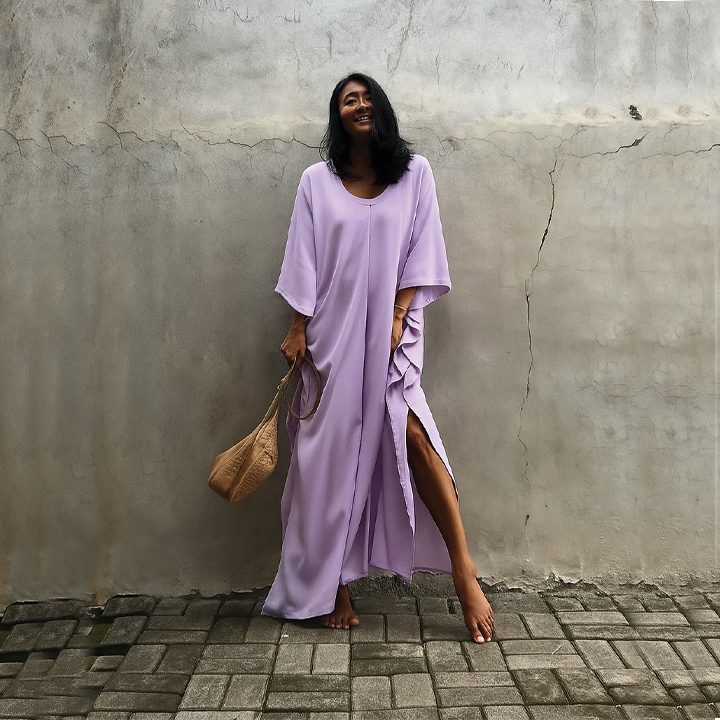 Wendy | Women's Kaftan Dress - Lightweight, Bohemian Style-Metro Lane Plaza