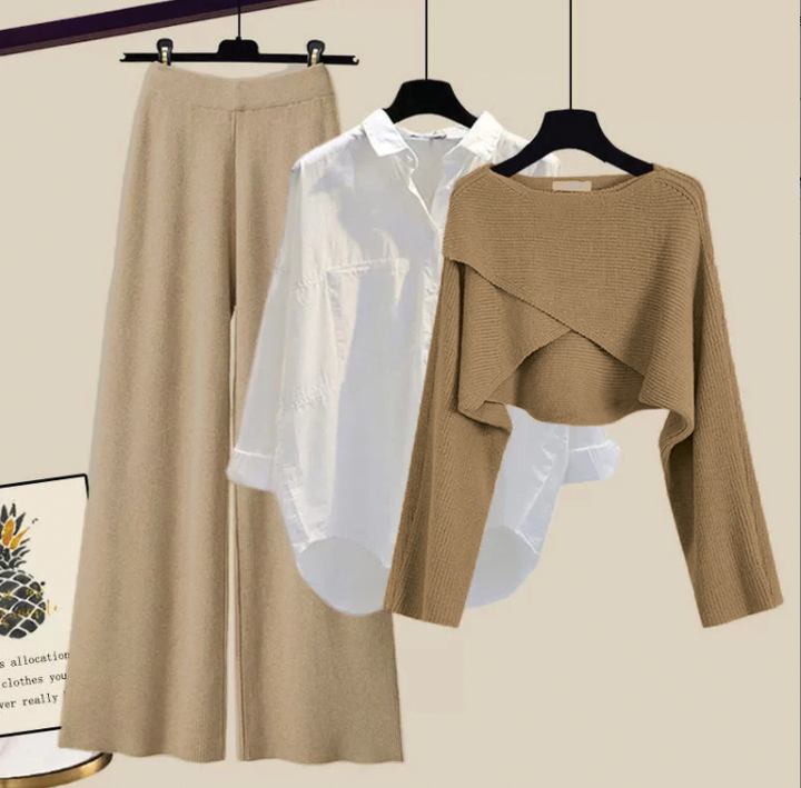 Theresa | Women's Knit 3-Piece Outfit Set-Metro Lane Plaza