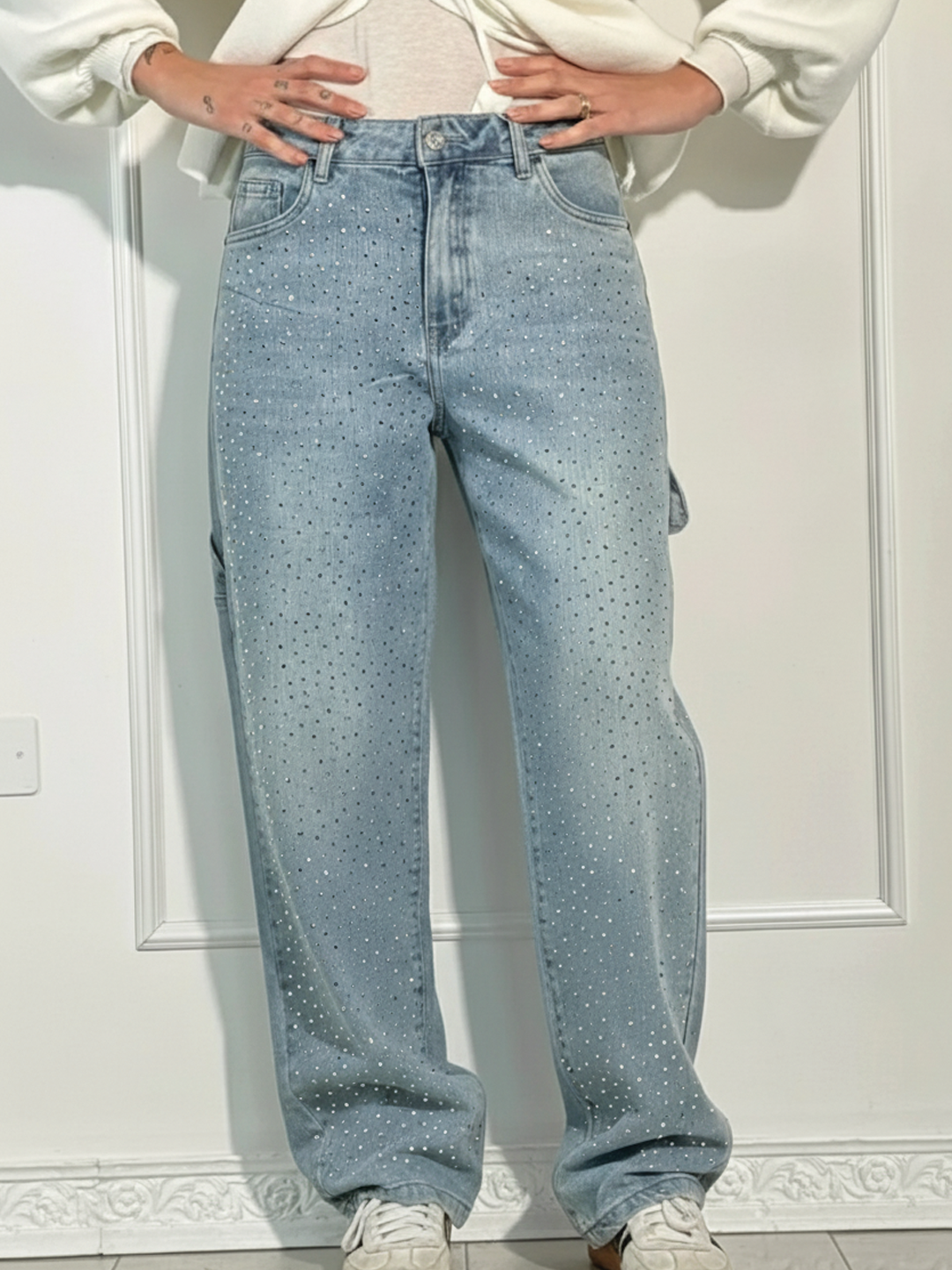 Naomi | Women's Wide-Leg Denim Jeans-Metro Lane Plaza