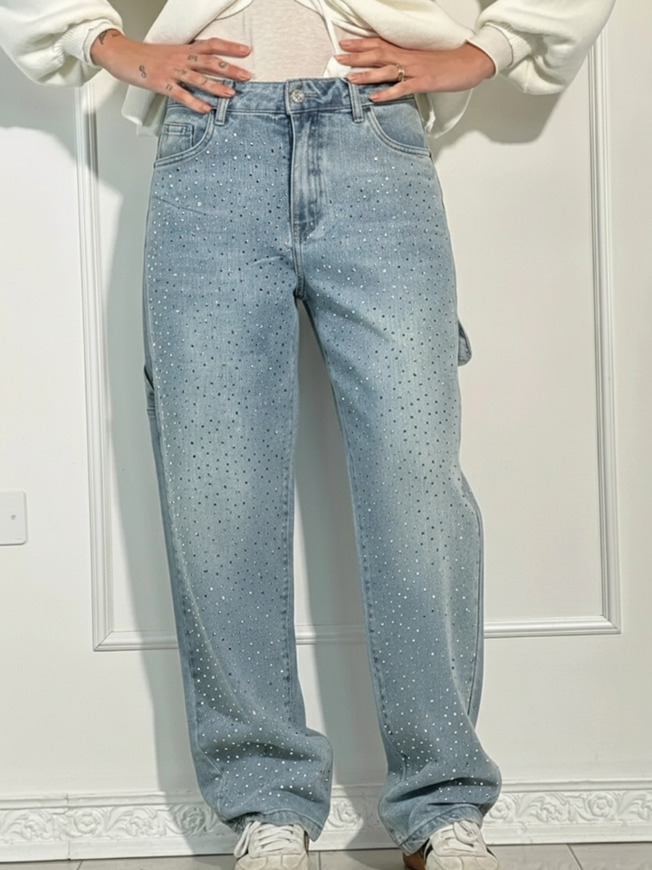 Naomi | Women's Wide-Leg Denim Jeans-Metro Lane Plaza