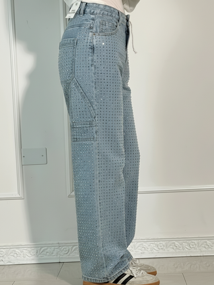Naomi | Women's Wide-Leg Denim Jeans-Metro Lane Plaza