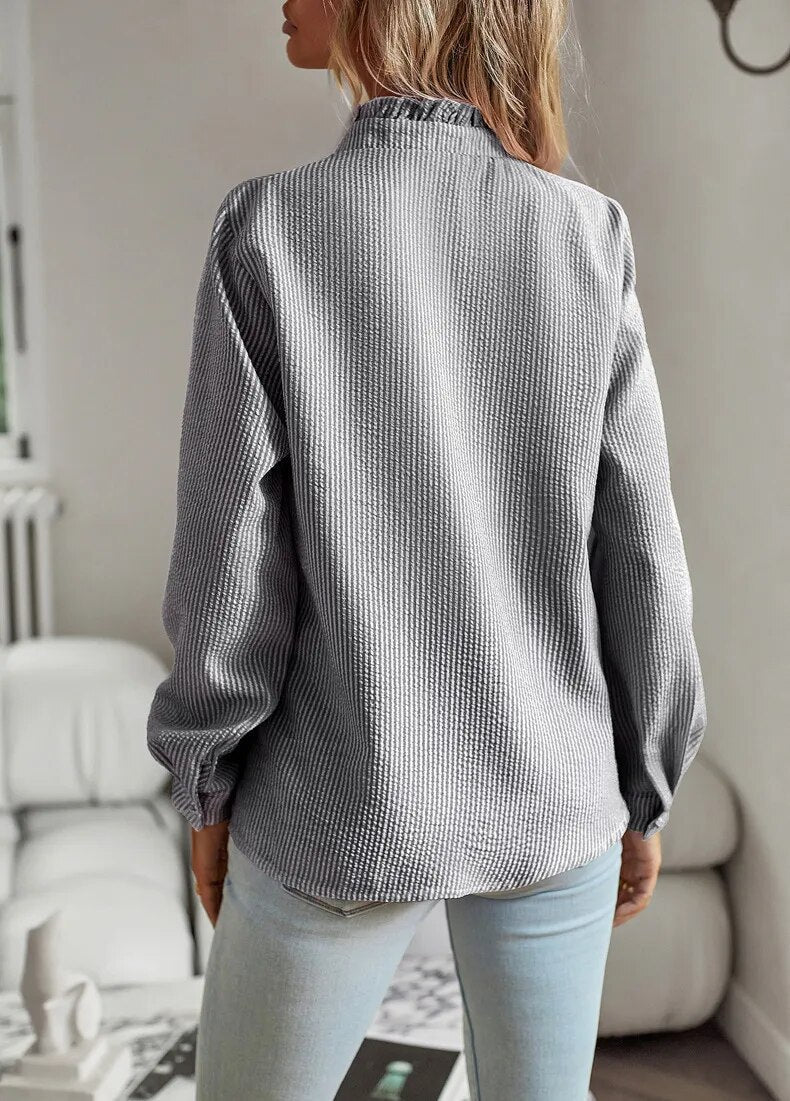 Agnete | Women's Elegant Blouse-Metro Lane Plaza