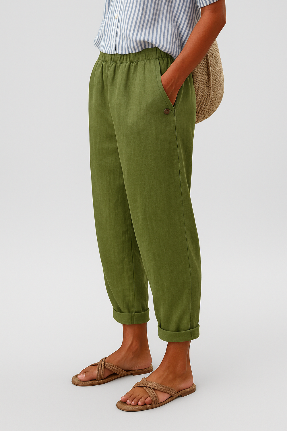 Jasmine | Women's Stylish Comfortable Everyday Trousers-Metro Lane Plaza