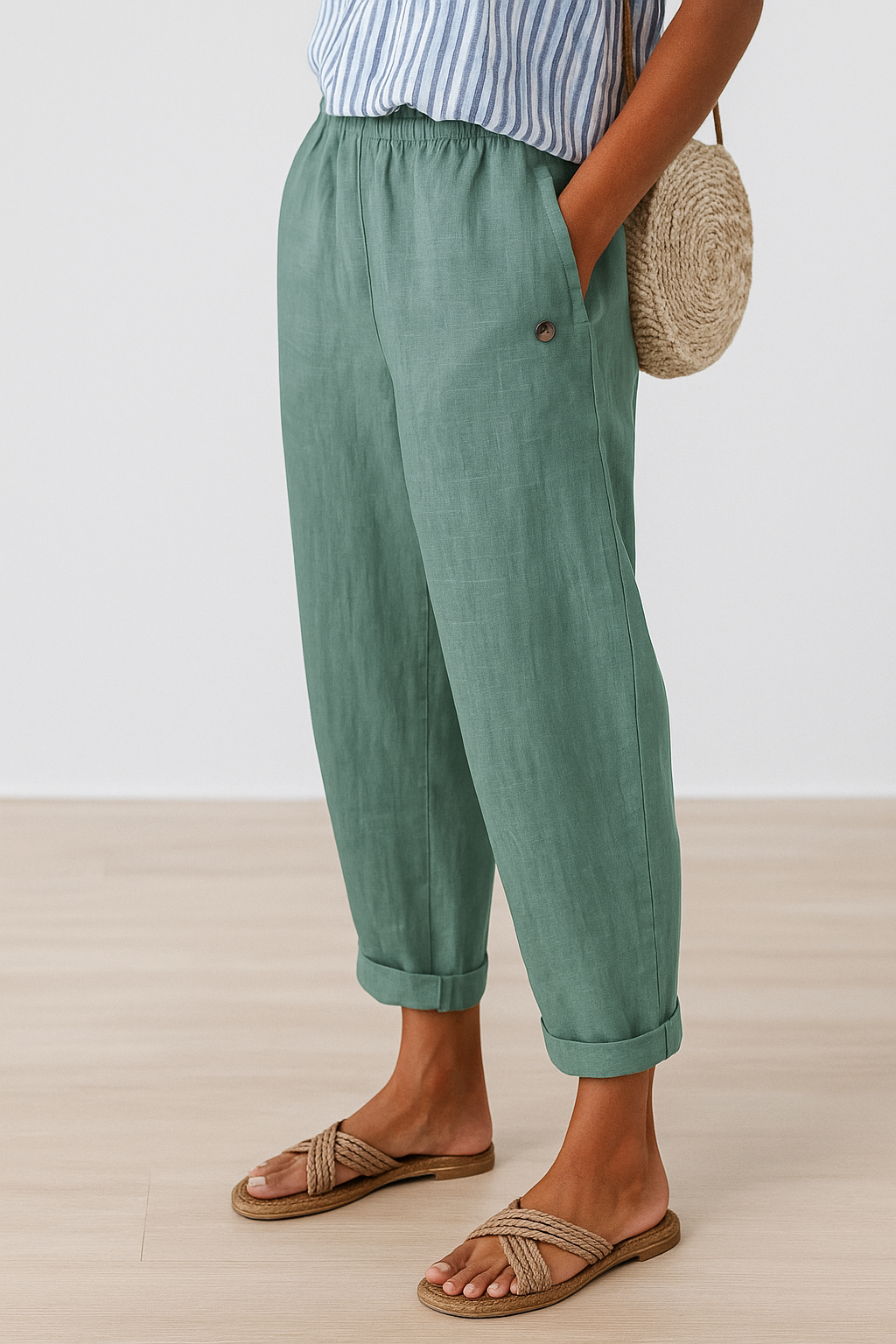 Jasmine | Women's Stylish Comfortable Everyday Trousers-Metro Lane Plaza