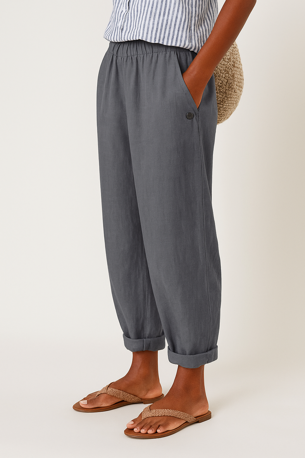 Jasmine | Women's Stylish Comfortable Everyday Trousers-Metro Lane Plaza