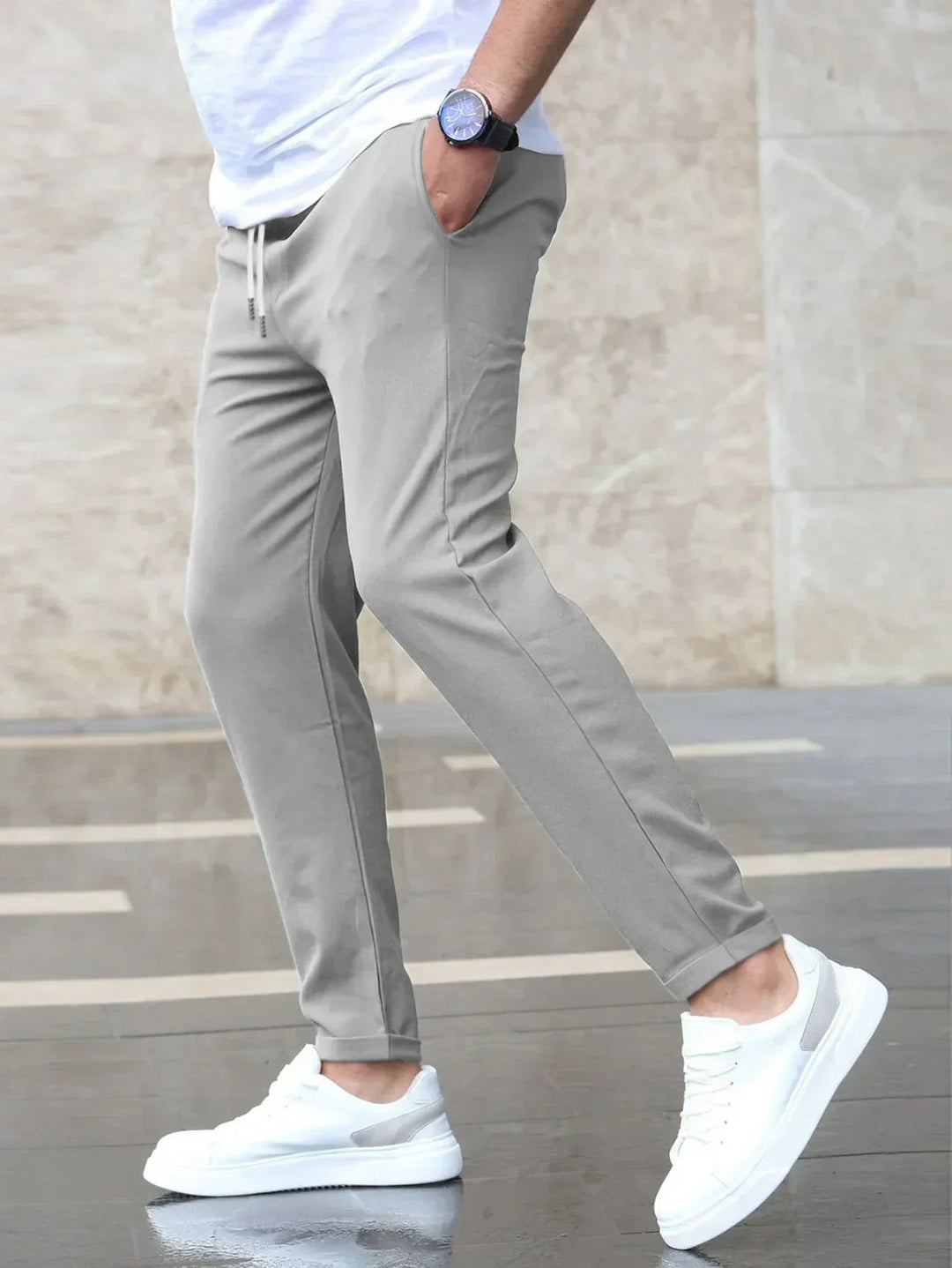 James | Men's Comfort Stretch Trousers for Style and Fit-Metro Lane Plaza