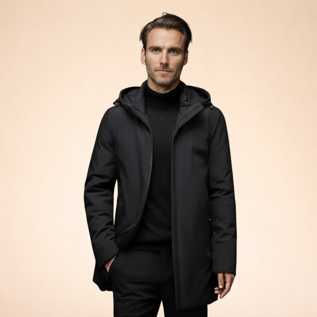 Antonio | Men's Waterproof Long Winter Jacket-Metro Lane Plaza