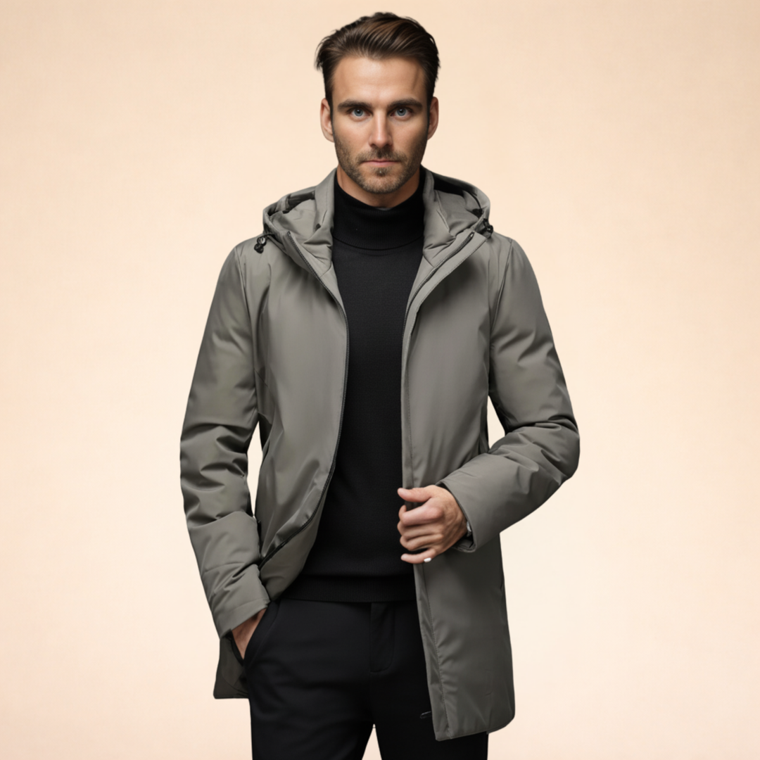 Antonio | Men's Waterproof Long Winter Jacket-Metro Lane Plaza
