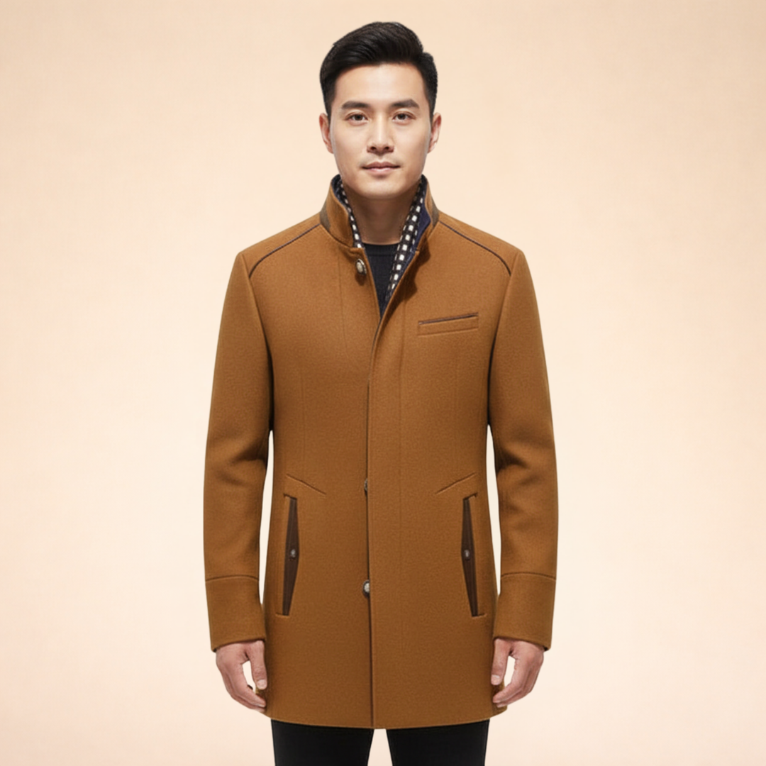 Herbert | Men's Cozy Wool Winter Coat-Metro Lane Plaza