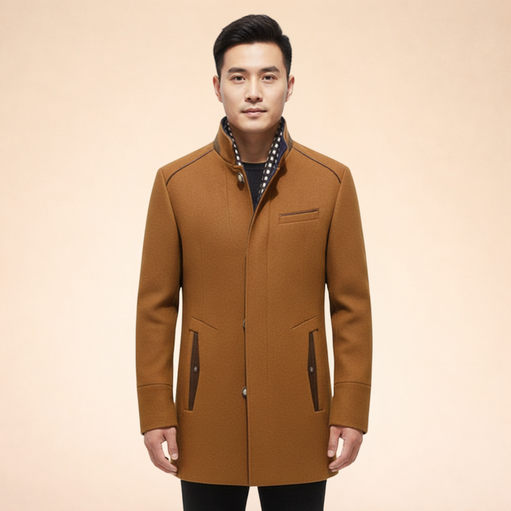 Herbert | Men's Cozy Wool Winter Coat-Metro Lane Plaza