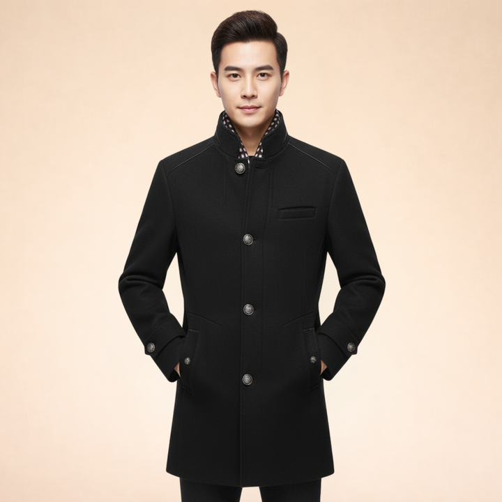 Herbert | Men's Cozy Wool Winter Coat-Metro Lane Plaza