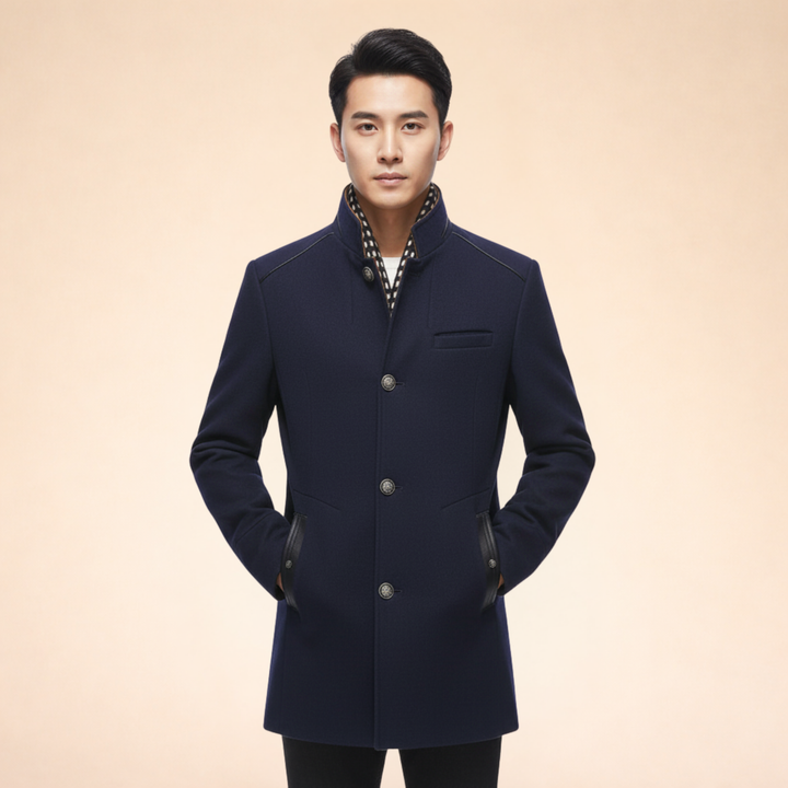 Herbert | Men's Cozy Wool Winter Coat-Metro Lane Plaza