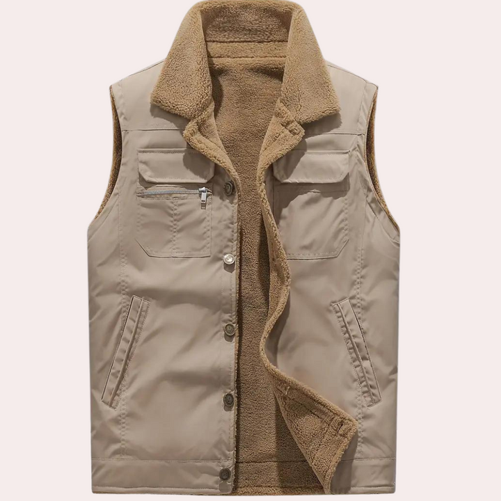 Colete masculino elegante e confortável