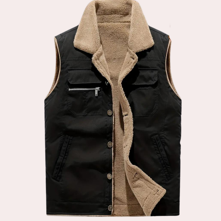 Colete masculino elegante e confortável