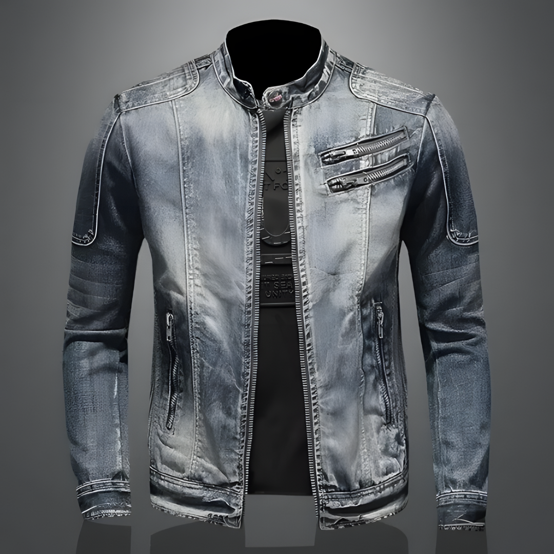 Maverick | Men's Stylish and Durable Denim Jacket-Metro Lane Plaza