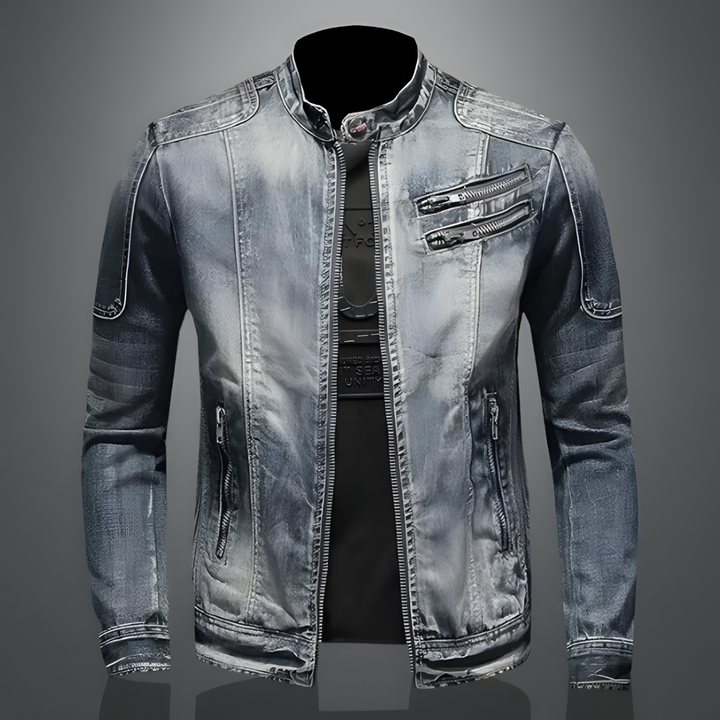 Maverick | Men's Stylish and Durable Denim Jacket-Metro Lane Plaza