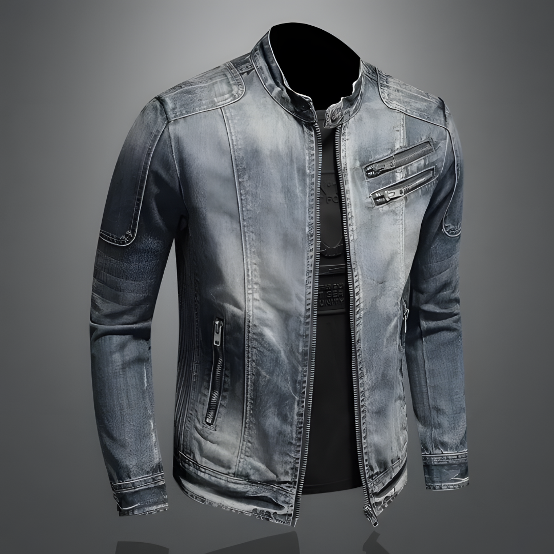 Maverick | Men's Stylish and Durable Denim Jacket-Metro Lane Plaza