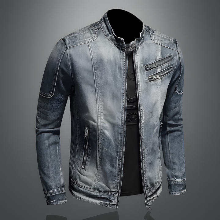 Maverick | Men's Stylish and Durable Denim Jacket-Metro Lane Plaza