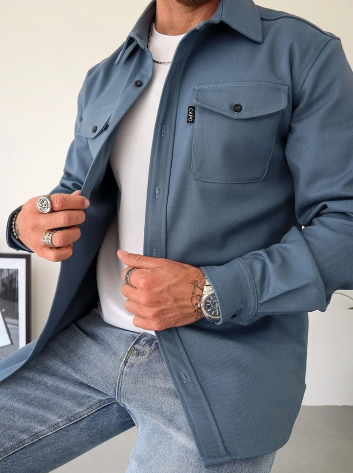 Marvick | Men's Casual Versatile Shirt Jacket-Metro Lane Plaza