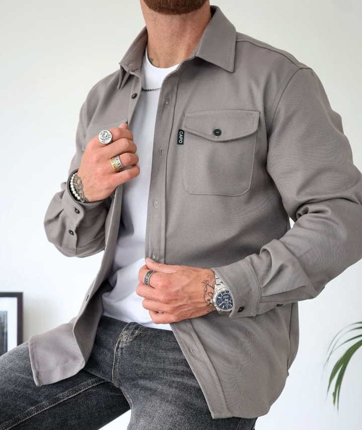 Marvick | Men's Casual Versatile Shirt Jacket-Metro Lane Plaza