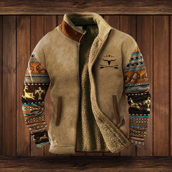 Arden | Men's Stylish Warm Merino Fleece Jacket-Metro Lane Plaza