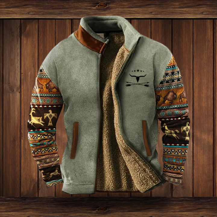 Arden | Men's Stylish Warm Merino Fleece Jacket-Metro Lane Plaza