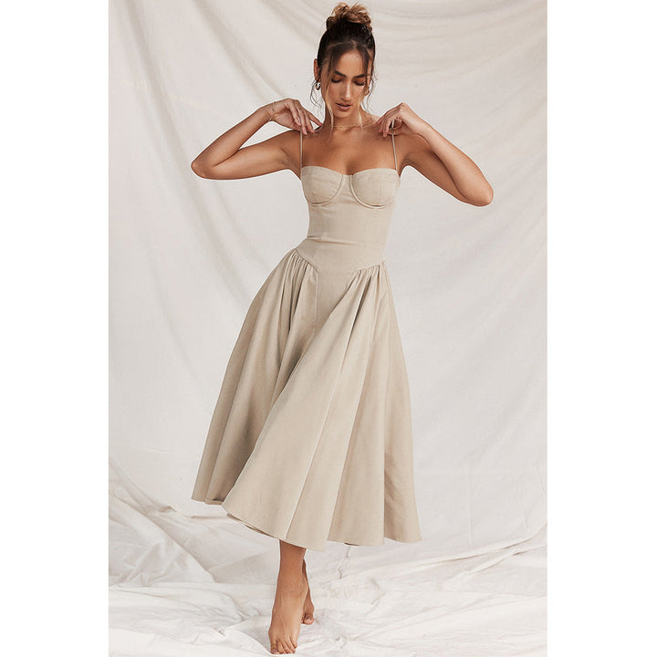 Jovial | Women's Elegant Versatile Midi Dress-Metro Lane Plaza