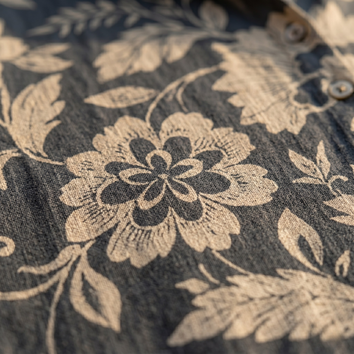 Harper | Women's Elegant Breathable Floral Linen Blouse-Metro Lane Plaza